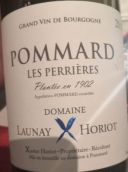 霍里奧特酒莊佩尼斯（?，敶澹┘t葡萄酒(Domaine Launay-Horiot Les Perrieres, Pommard, France)