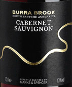 斯賓塞酒莊赤霞珠干紅葡萄酒(Marks & Spencer Burra Brook Cabernet Sauvignon, South Eastern Australia, Australia)