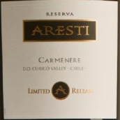 阿雷斯帝限量佳美娜干紅葡萄酒(Aresti Limited Release Carmenere, Curico Valley, Chile)