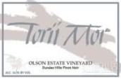 特禮莫爾奧爾森莊園黑皮諾干紅葡萄酒(Torii Mor 'Olson Estate Vineyard' Pinot Noir, Dundee Hills, USA)