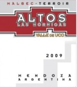 霍米伽風(fēng)土馬爾貝克干紅葡萄酒(Altos Las Hormigas Terroir Malbec, Uco Valley, Argentina)