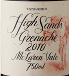 亞加拉高沙地歌海娜紅葡萄酒(Yangarra Estate High Sands Grenache, McLaren Vale, Australia)