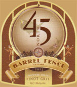 巴雷芬斯鄧迪山灰皮諾干白葡萄酒(Barrel Fence Cellars Dundee Hills Pinot Gris, Oregon, USA)