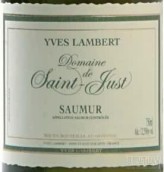 Yves Lambert Domaine de Saint-Just Saumur Blanc, Loire, France