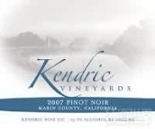 肯德里克黑皮諾紅葡萄酒(Kendric Vineyards Pinot Noir, Marin County, USA)