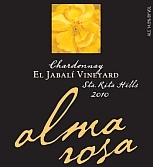 阿爾瑪羅莎酒莊賈巴利園系列霞多麗干白葡萄酒(Alma Rosa El Jabali Vineyard Chardonnay, Sta. Rita Hills, USA)