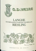 瓦赫拉酒莊朗格雷司令白葡萄酒(G.D. Vajra Langhe Riesling, Piedmont, Italy)