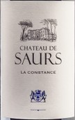 索爾酒莊康斯坦斯紅葡萄酒(Chateau de Saurs La Constance, Gaillac, France)