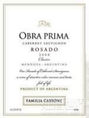 卡索奈家族奧夫拉普里馬赤霞珠桃紅葡萄酒(Familia Cassone Obra Prima Cabernet Sauvignon Rosado, Lujan de Cuyo, Argentina)