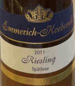 艾默里克-科伯尼克酒莊晚收雷司令甜白葡萄酒(Weingut Emmerich-Koebernik Riesling Spatlese, Nahe, Germany)