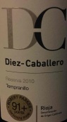 迪亞卡巴列羅酒莊丹魄珍藏紅葡萄酒(Diez-Caballero Reserva Tempranillo, Rioja, Spain)