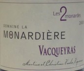 夢(mèng)那迪爾酒莊莫納德斯2紅葡萄酒(Domaine La Monardiere Les 2 Monardes, Vacqueyras, France)