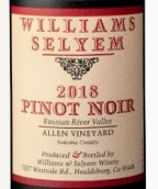 威廉斯樂姆酒莊艾倫園黑皮諾紅葡萄酒(Williams Selyem Estate Vineyard Allen Vineyard Pinot Noir, Russian River Valley, USA)