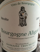 翠舍黛酒莊阿里高特白葡萄酒(Domaine Truchetet Bourgogne Aligote, Burgundy, France)