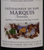 帕特里克莱塞克酒庄侯爵红葡萄酒(Patrick Lesec Marquis, Chateauneuf-du-Pape, France)