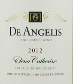 安吉利斯埃琳娜凱瑟琳紅葡萄酒(De Angelis Wines Elena Catherine, California, USA)