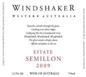 風(fēng)傷之嶺莊園系列賽美蓉干白葡萄酒(Windshaker Ridge Estate Semillion, Western Australia, Australia)