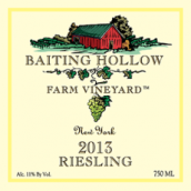 誘谷雷司令干白葡萄酒(Baiting Hollow Farm Vineyard Riesling, New York, USA)