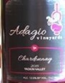 柔板樂章霞多麗干白葡萄酒（橡木桶）(Adagio Vineyards Oaked Chardonnay, North Caroline, USA)