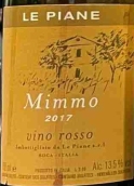 平原酒莊迷莫紅葡萄酒(Le Piane Mimmo, Piedmont, Italy)