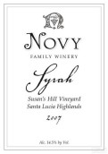 諾威家族蘇珊園西拉干紅葡萄酒(Novy Family Winery Susan's Hill Vineyard Syrah, Santa Lucia Highlands, USA)