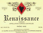 奧古斯特·克拉帕酒莊新生系列紅葡萄酒(Domaine Auguste Clape Renaissance, Cornas, France)