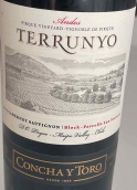 干露酒庄园中园皮尔克园赤霞珠红葡萄酒(Concha y Toro Terrunyo Block Las Terrazas Pirque Vineyard Cabernet Sauvignon, Maipo Valley, Chile)