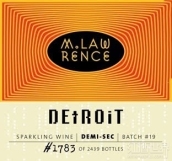 勞倫斯·底特律先生半秒起泡酒(M. Lawrence Detroit Demi Sec, Leelanau Peninsula, USA)