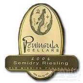 半岛酒窖雷司令半干白葡萄酒(Peninsula Cellars Semi dry Riesling, Old Mission Peninsula, USA)