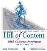 康頓山赤霞珠干紅葡萄酒(Hill of Content Cabernet Sauvignon, McLaren Vale, Australia)