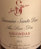 圣杜卡酒庄吉恭达斯奥丽迪红葡萄酒(Domaine Santa Duc Aux Lieux-Dits, Gigondas, France)