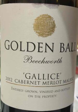 golden ball gallice, beechworth, australia红酒评分|golden ball