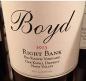 博伊德家族酒莊右岸大牧場園混釀干紅葡萄酒(Boyd Family Vineyard Right Bank Big Ranch Vineyard Blend, Oak Knoll District, USA)