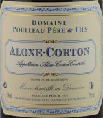 普洛父子酒莊（阿羅克斯-科爾登村）紅葡萄酒(Domaine Poulleau Pere & Fils Aloxe-Corton, Cote de Beaune, France)