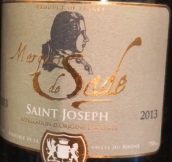 萨德侯爵圣约瑟夫红葡萄酒(Marquis de Sade Saint-Joseph Rouge, Rhone, France)