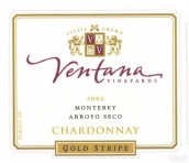 溫塔娜金色條紋霞多麗干白葡萄酒(Ventana Gold Stripe Chardonnay, Monterey County, USA)