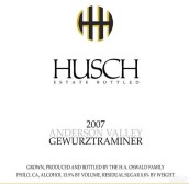 哈奇瓊瑤漿干白葡萄酒(Husch Gewurztraminer, Anderson Valley, USA)