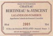 圣文森特酒莊紅葡萄酒(Chateau Bertineau Saint-Vincent, Lalande De Pomerol, France)