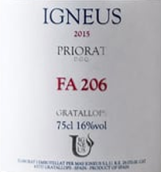 馬斯格諾伊斯酒莊FA 206紅葡萄酒(Mas Igneus FA 206, Priorat, Spain)