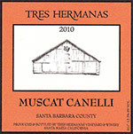 特雷斯白麝香干白葡萄酒(Tres Hermanas Vineyard & Winery Muscat Canelli, Santa Barbara County, USA)