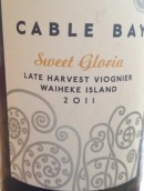 凯伯湾酒庄甜蜜格洛丽亚晚收维欧尼甜白葡萄酒(Cable Bay Sweet Gloria Late Harvest Viognier, Waiheke Island, New Zealand)