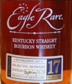 鷹罕見17年純波本威士忌(Eagle Rare 17 Years Old Straight Bourbon Whiskey, Kentucky, USA)