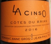 安格奧斯酒莊拉辛索紅葡萄酒(Domaine Anne Gros Jean-Paul Tollot La Cinso, IGP Pays d Herault Cotes du Brian, France)