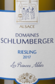 舒伯格酒莊阿貝王子雷司令白葡萄酒(Domaines Schlumberger Les Princes Abbes Riesling, Alsace, France)