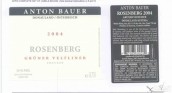 Anton Bauer Ried Rosenberg Gruner Veltliner, Wagram, Austria