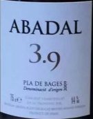 阿黛爾酒莊3.9珍藏赤霞珠干紅葡萄酒(Abadal 3.9 Reserva Cabernet Sauvignon, Pla de Bages, Spain)