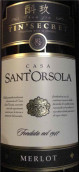 雷思塔伯爵酒莊酙玖干紅葡萄酒(Casa Sant'Orsola Tin's Secret Merlot,Veneto,Italy)