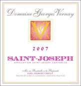 喬治維爾奈圣約瑟夫紅葡萄酒(Domaine Georges Vernay, Saint-Joseph, France)