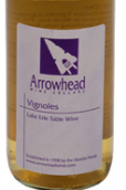 慈菇維諾半干型白葡萄酒(Arrowhead Wine Cellars Vignoles, USA)