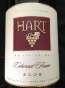 哈特伊斯特長相思紅葡萄酒(Hart Estate Vineyard Cabernet Franc, Temecula Valley, USA)